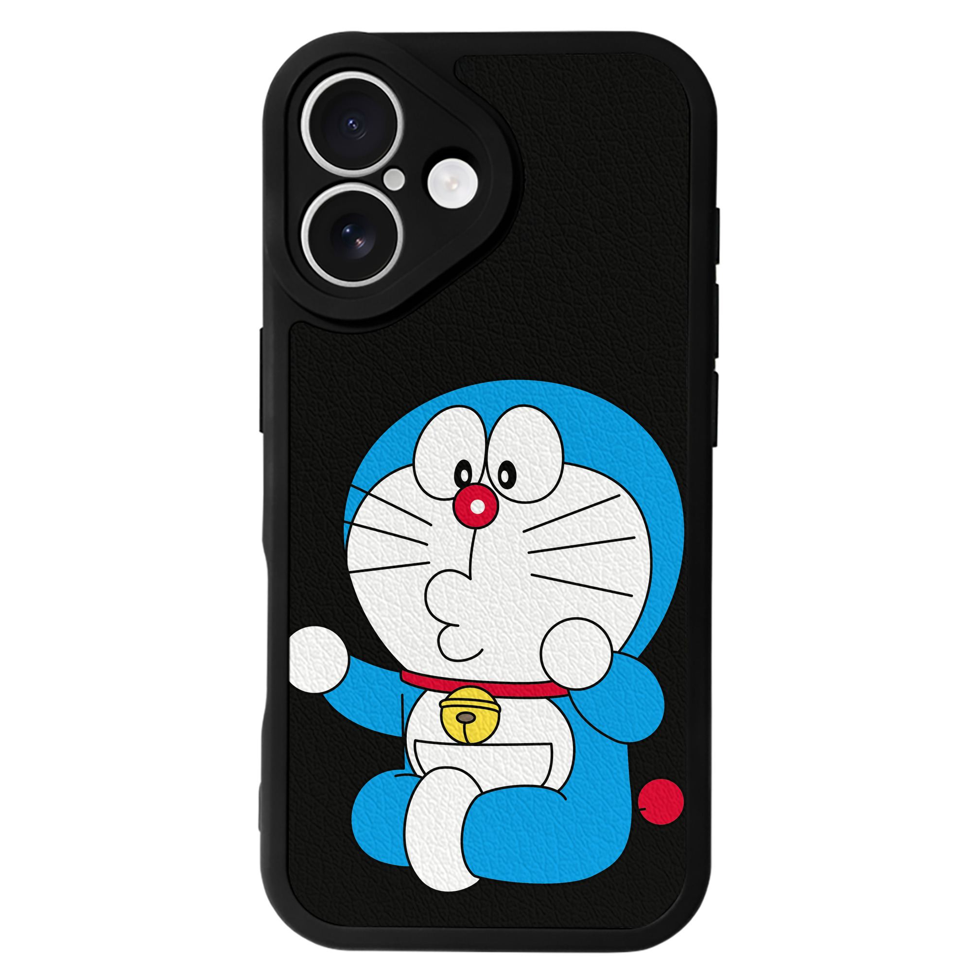 （画像用） ドラえもん Doraemon 【iPhone 16シリーズ対応】シリコンスマホケース（レザー調） 材質：シリコン